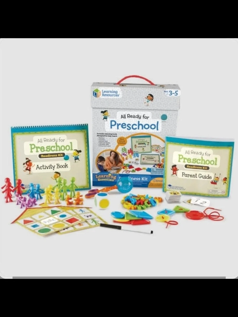 Learning Resources All Ready for Preschool Readiness Kit Homeschool Age 3+ NEW